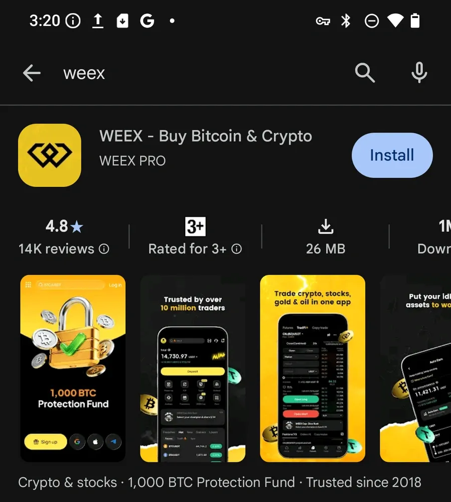 Comment télécharger l’application WEEX sur Android